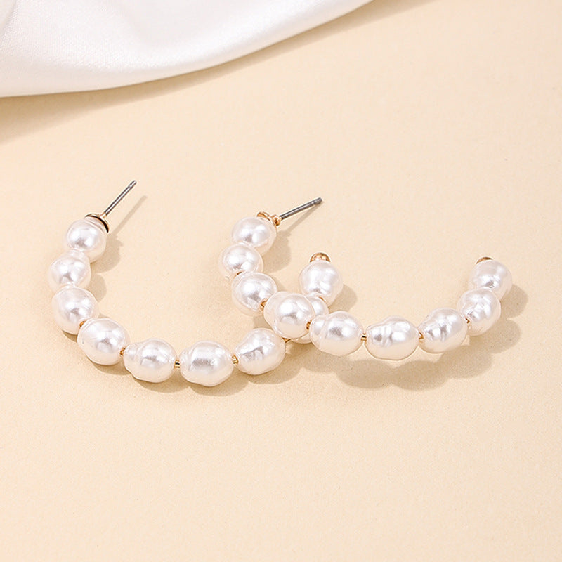 European Charm Pearl Earrings - Stylish Korean Street Fashion Statement