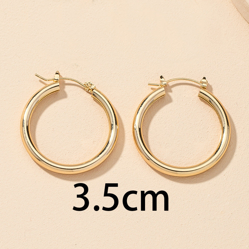 Wholesale Fashion Earrings Set with Metal Cross-border Design - 2 Pairs