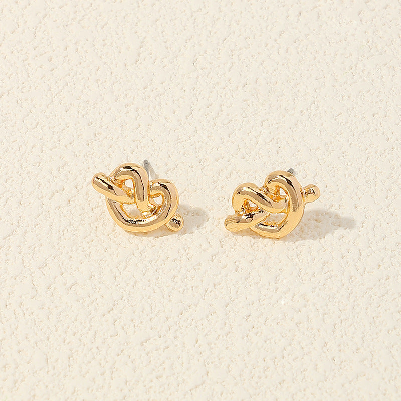 Delicate Hollow Design Alloy Earrings with Unique Three-Dimensional Detail