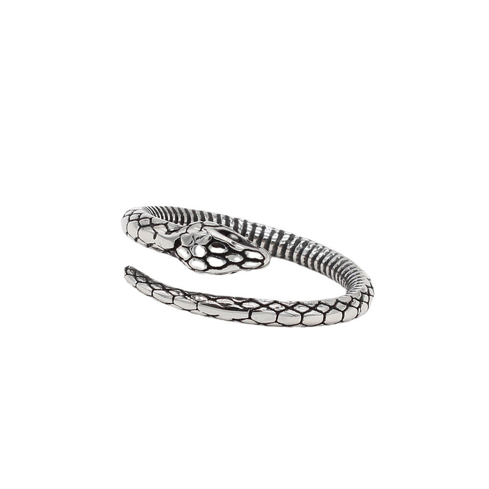 Python Snake Titanium Steel Ring for Men