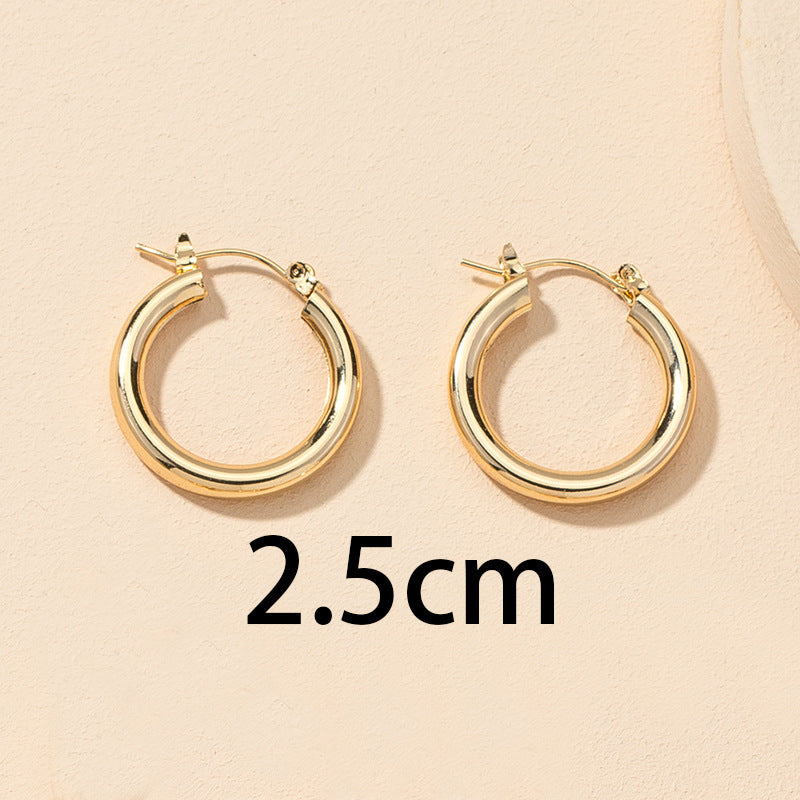 Wholesale Fashion Earrings Set with Metal Cross-border Design - 2 Pairs