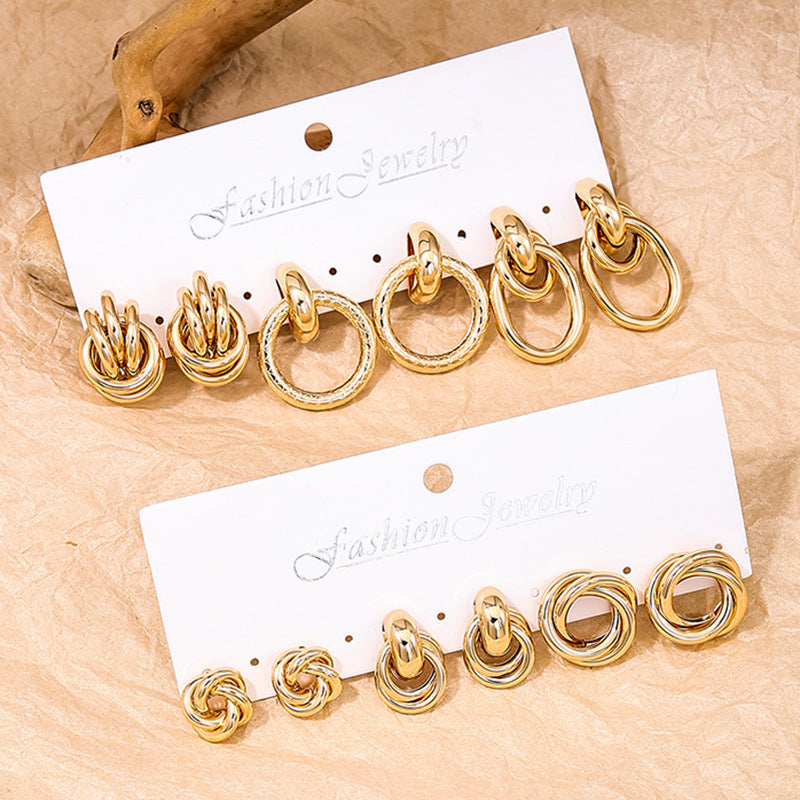 Wholesale Women's Metal Ring Earrings Set from Vienna Verve