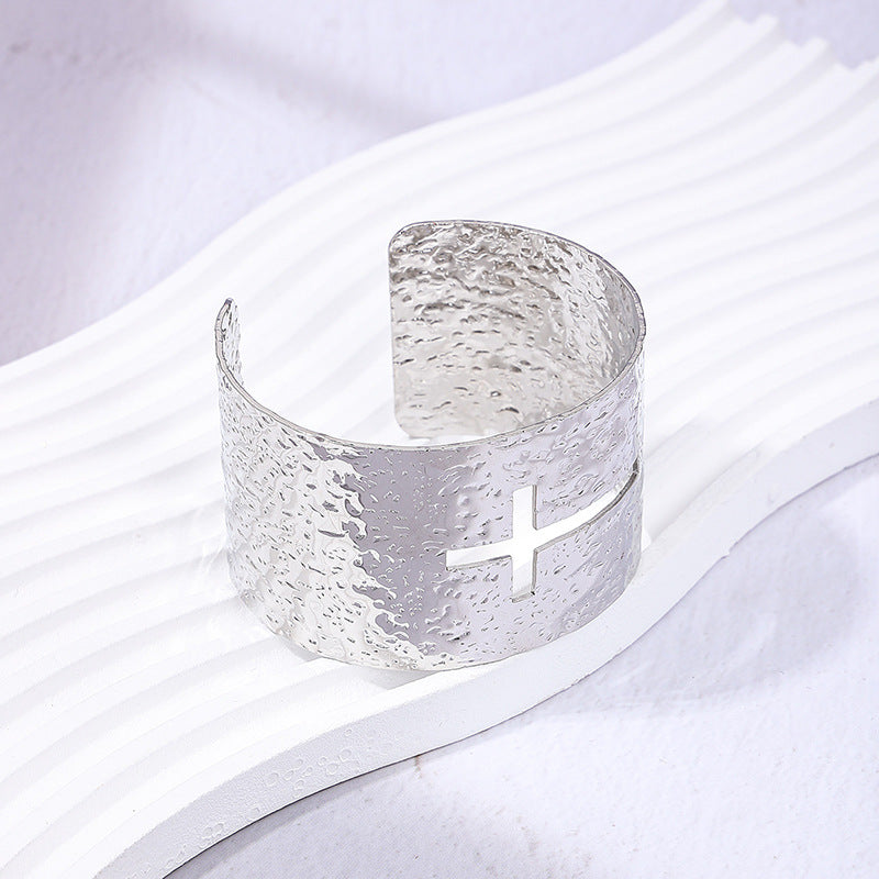 Exaggerated Fashion Hollow Cross Bracelet - Vienna Verve Collection