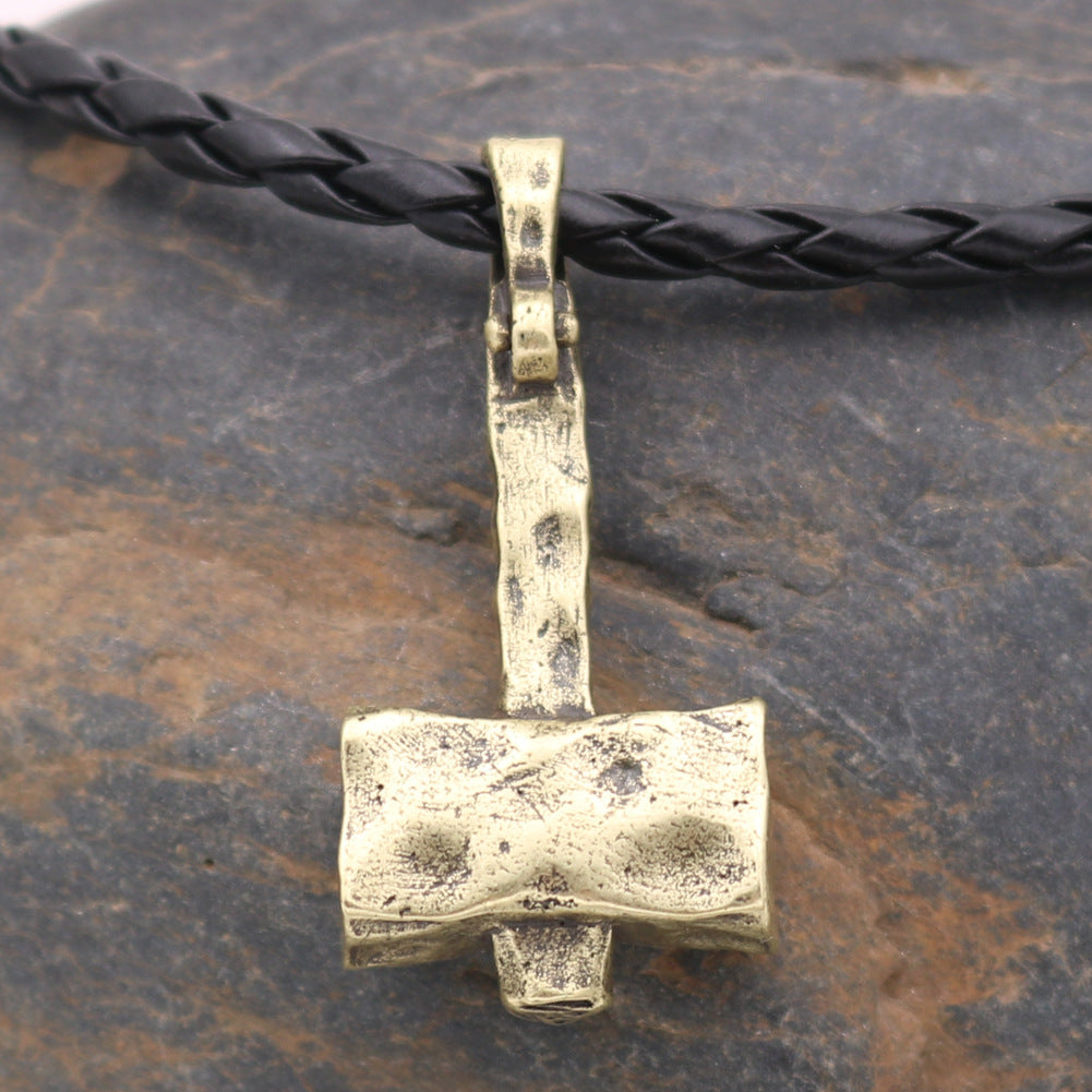 Warrior's Heritage Nordic Necklace with Thor's Hammer Pendant