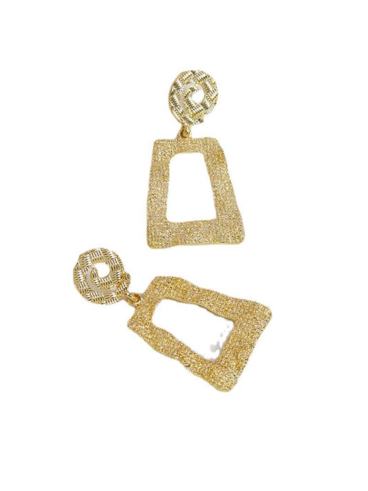 Metallic Geometry Statement Earrings from Vienna Verve Collection