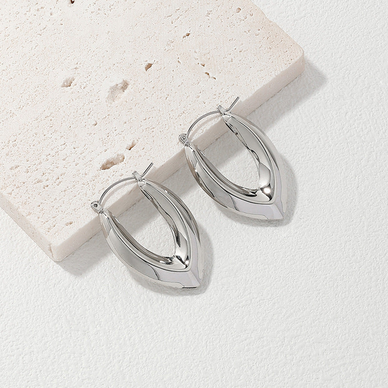 Vivid Vibe Metal V-shaped Earrings - Planderful Vienna Verve Collection