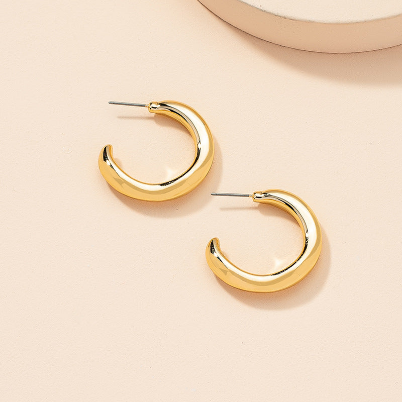 Retro Geometric Metal Earrings by Vienna Verve for Stylish Women