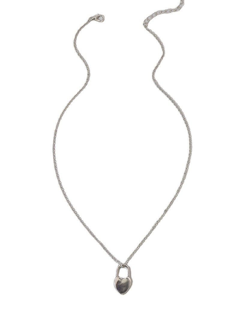 Chic Vienna Verve Metal Lock Necklace by Planderful Collection