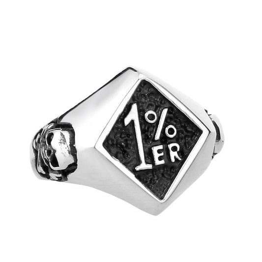 Retro Titanium Steel Men's Ring - European and American Style Wholesale Fashion Accessory