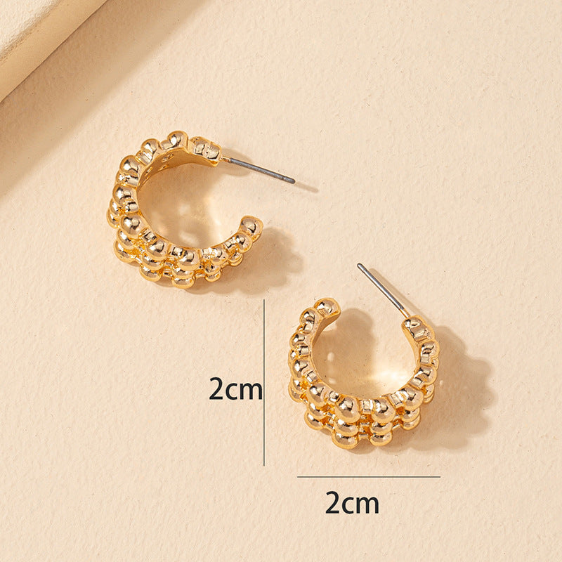 Stylish Bean-shaped Earrings from Vienna Verve Collection