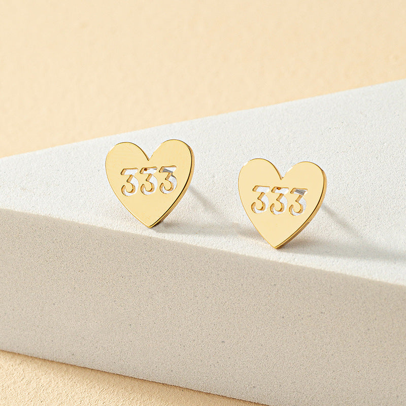 Metallic Digital Love Earrings - Vienna Verve Collection