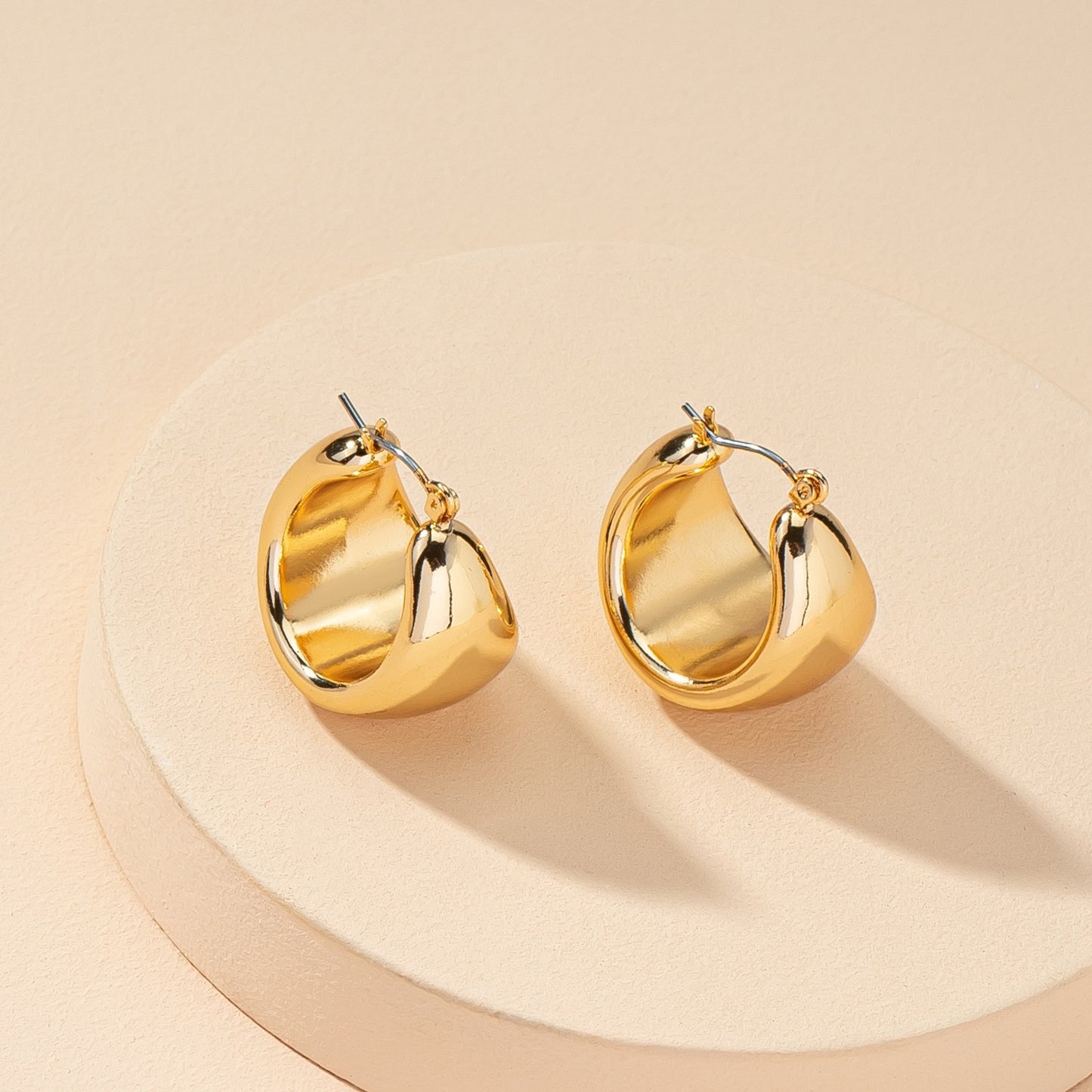 Metallic Geometry Earrings - Vienna Verve Collection