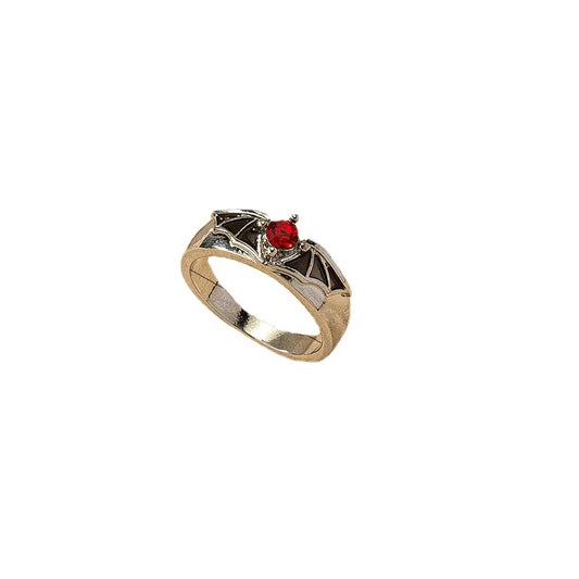 Europe and America Exclusive: Winged Demon Rings with Personalized Design