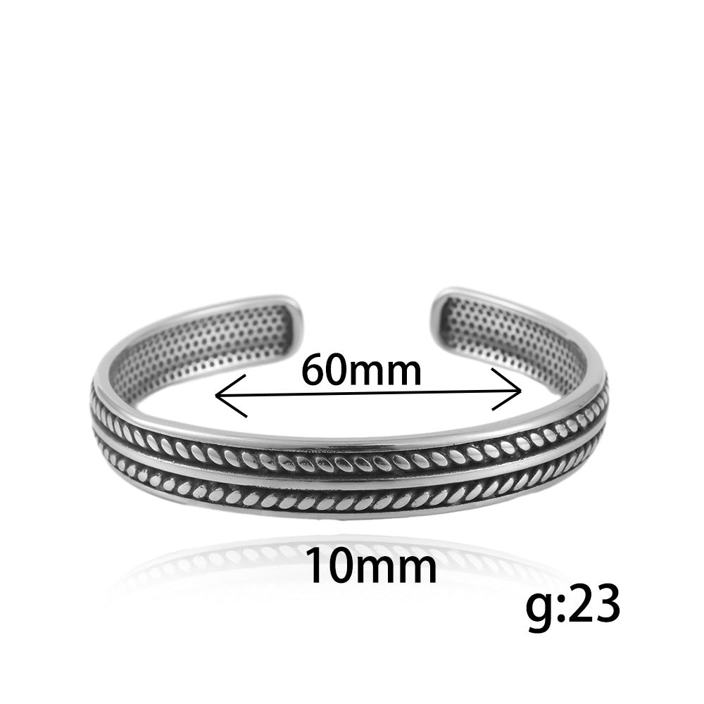 Titanium Steel Woven Bracelet for Men - Modern Elegance Meets Fashion Trends