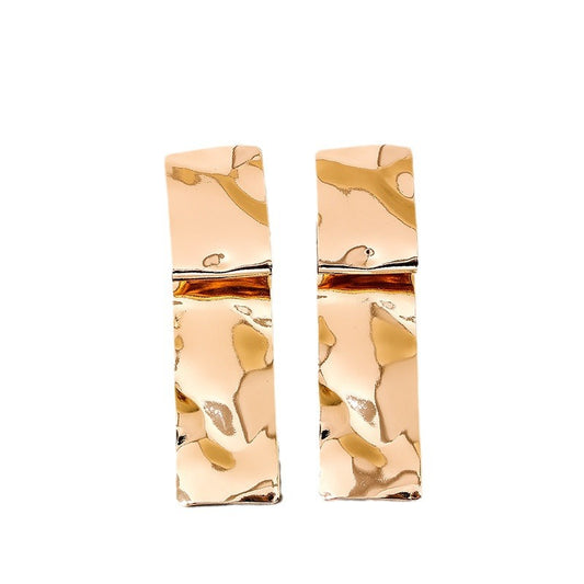 Metallic Water Ripple Earrings - Vienna Verve Collection by Planderful