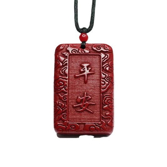 Cinnabar Pendant Protective Talisman Brand Life Safe Pendant