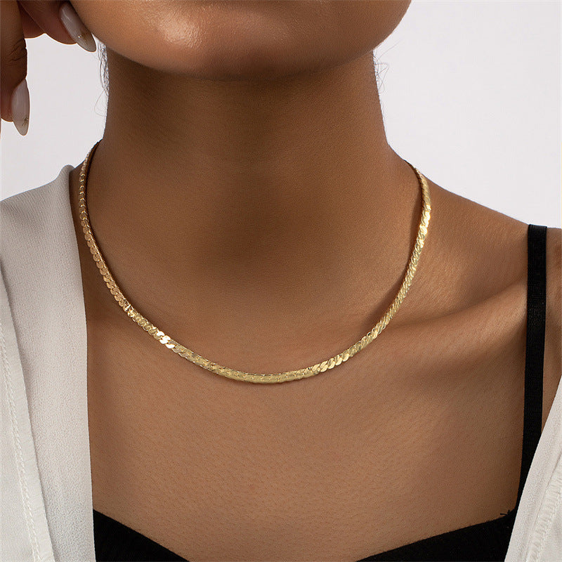 Minimalist Metal Chain Necklace - Vienna Verve Collection