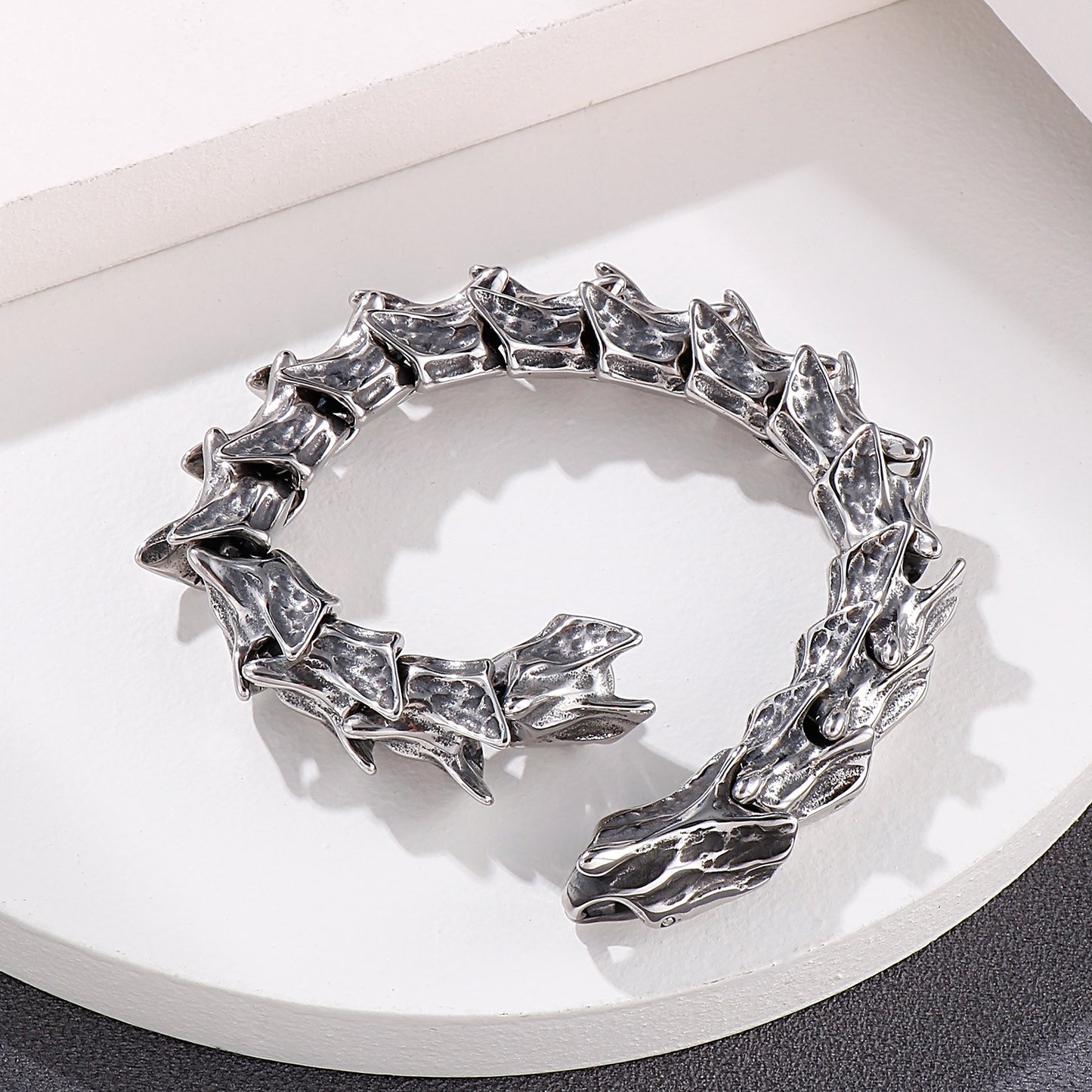 Vintage-Inspired Men's Titanium Steel Bracelet in Punk Style - Wholesale Accessories for Unique Gifting