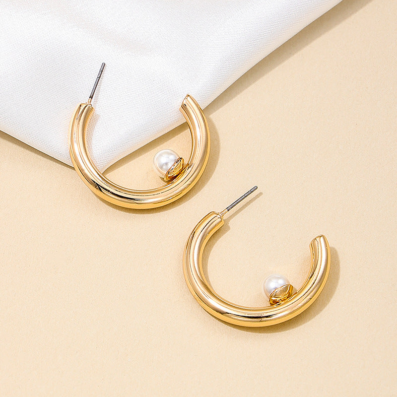 Circular Pearl and Fragrance Infused High-End Earrings for Women - Vienna Verve Collection