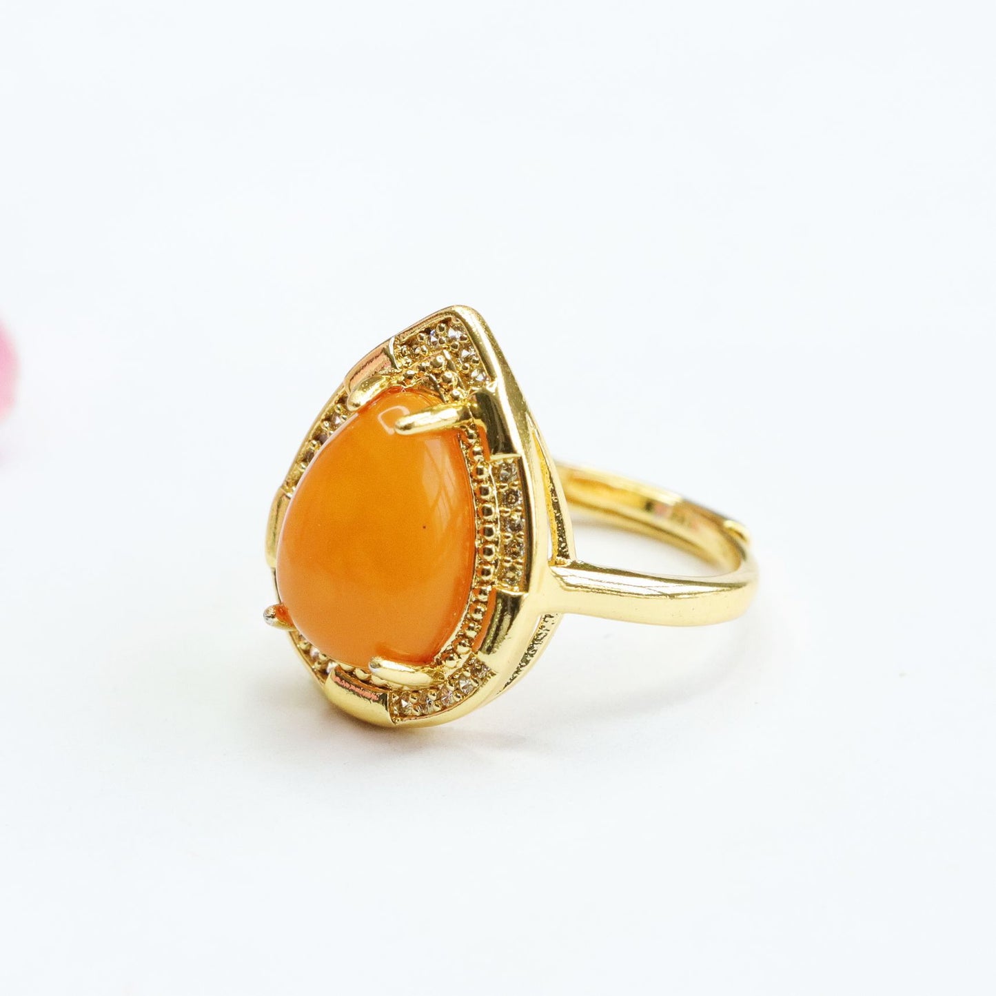 Honey Drop Sterling Silver Ring