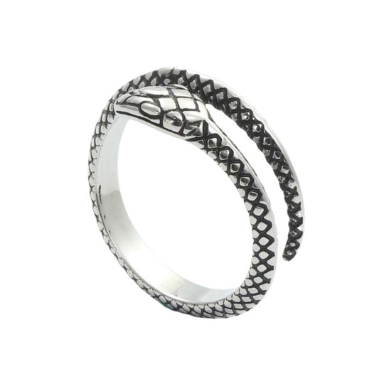 Titanium Steel Snake King Ring for Men – Retro Trendy Animal Jewelry