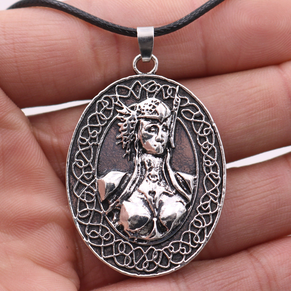 Viking Odina Women's Amulet Pendant Necklace in Norse Legacy Collection