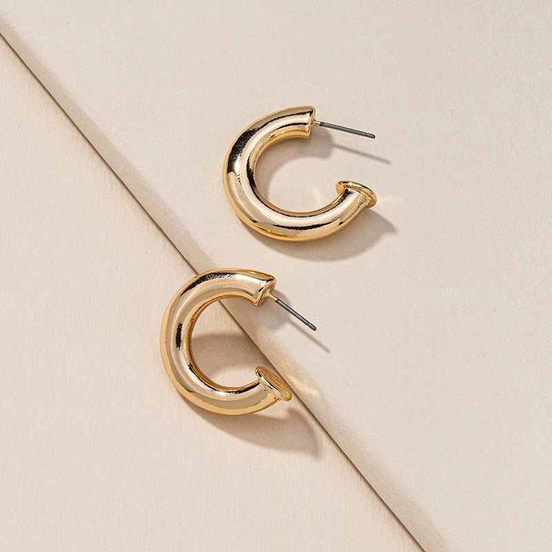 Metallic Charm C Earrings - Vienna Verve Collection