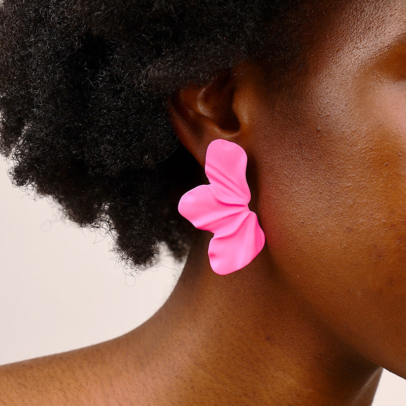 Exaggerated Floral Earrings with Sweet Fashion Design - Planderful Vienna Verve Collection