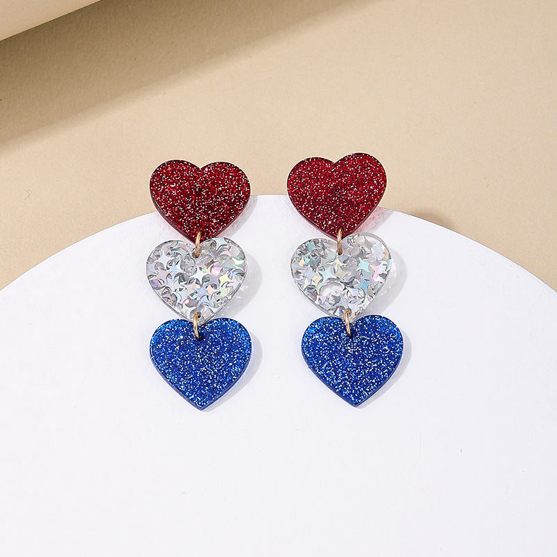 Love Letter Acrylic Earrings - Vienna Verve Collection