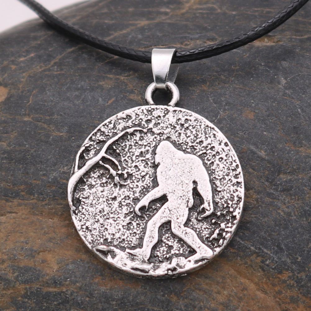 Bigfoot Adventure Necklace - Nordic Inspired Metal Jewelry for Men