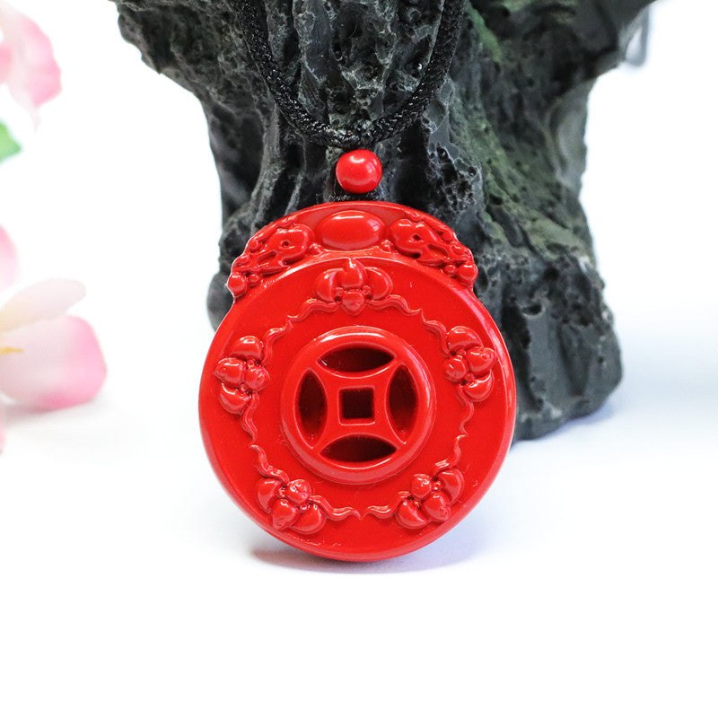 Blessed Red Sand Pendant with Cinnabar Stone