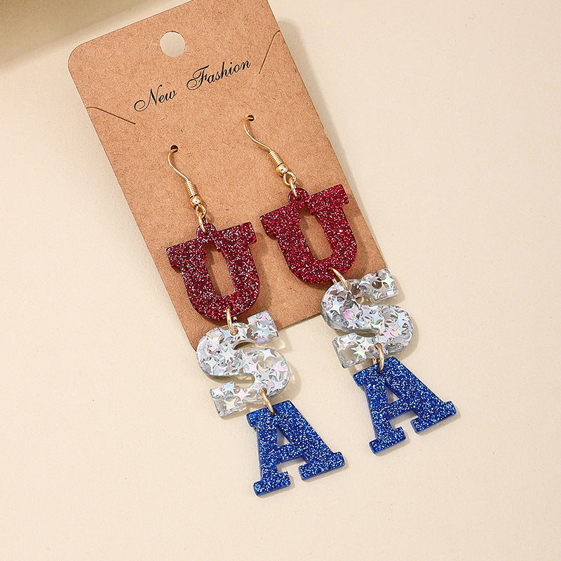 Love Letter Acrylic Earrings - Vienna Verve Collection