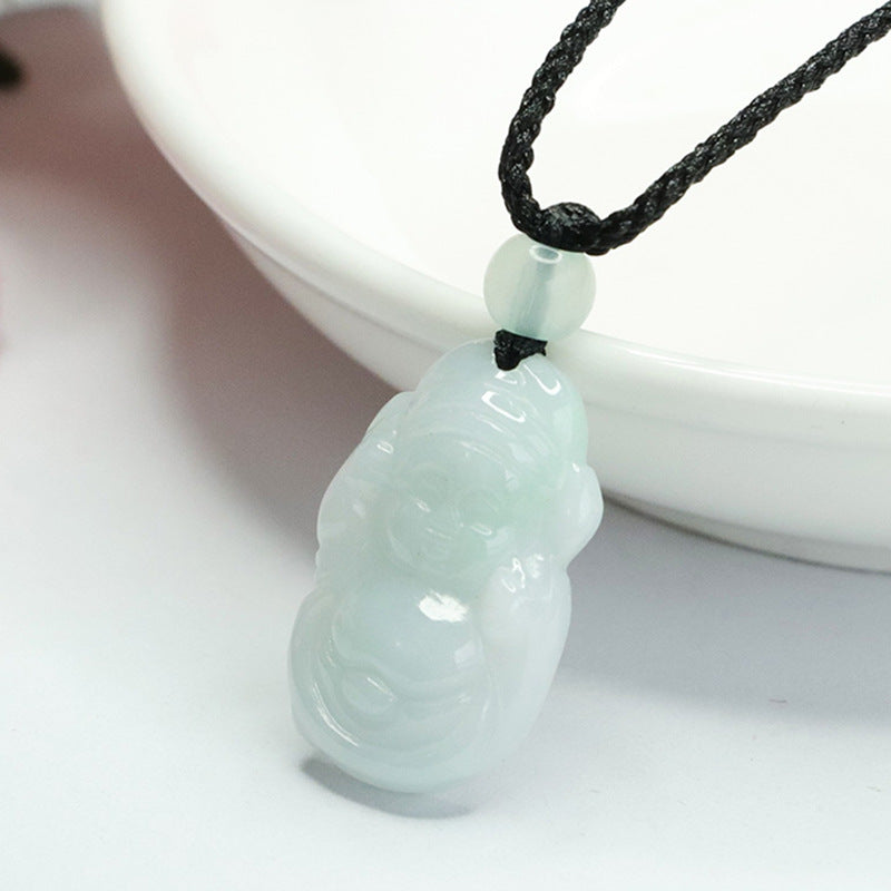 Small Jade God of Wealth Pendant from Fortune's Favor Collection