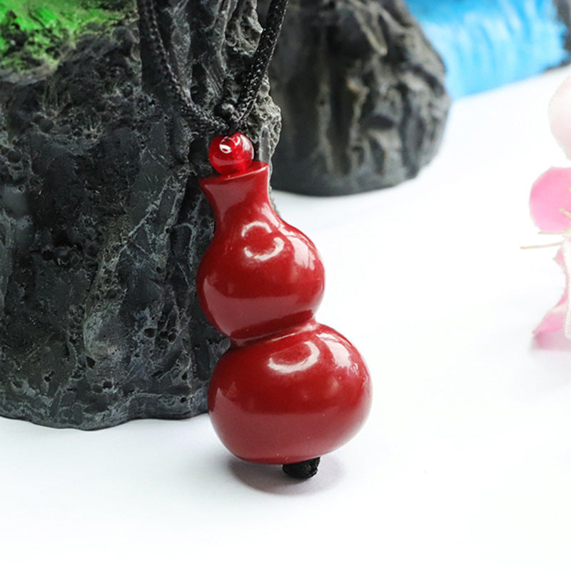 Cinnabar Gourd Pendant: A Divine Symbol of Elegance