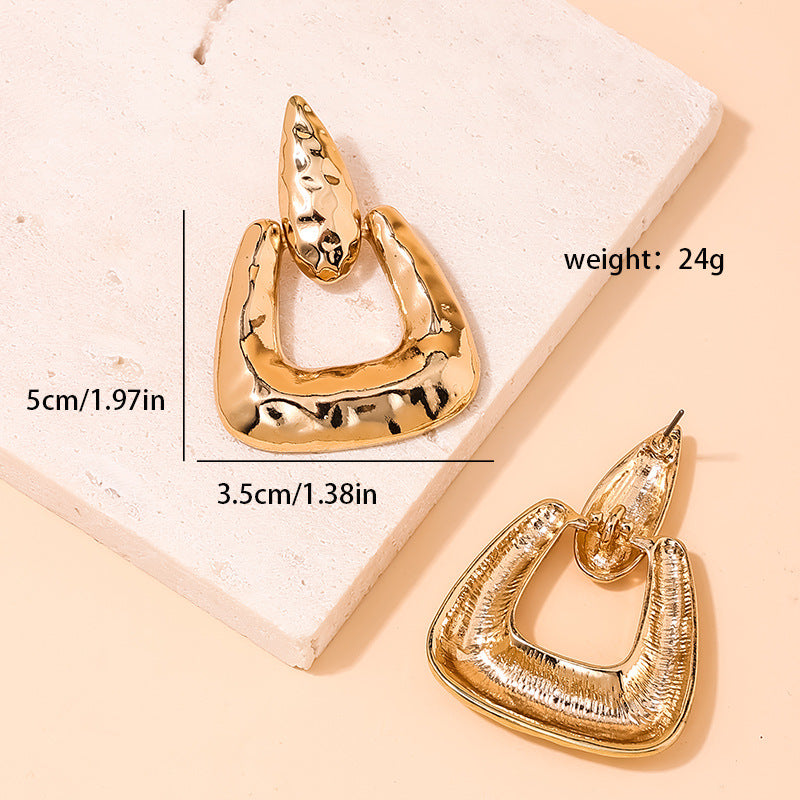 Irregular Triangle Geometric Earrings from Vienna Verve Collection