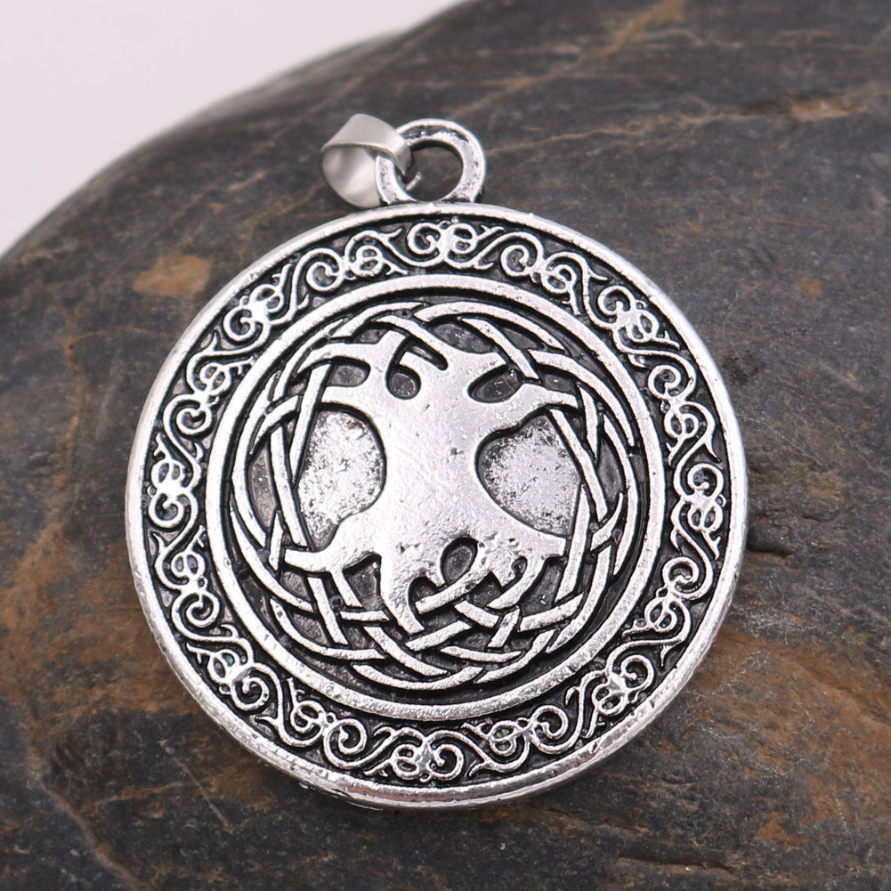 World Tree Metal Pendant Necklace for Men - Norse Legacy Collection