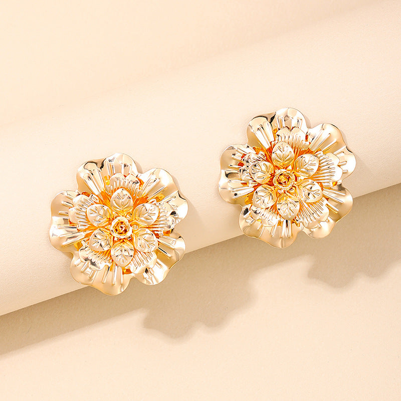 Exaggerated Floral Earrings: Vienna Verve Collection