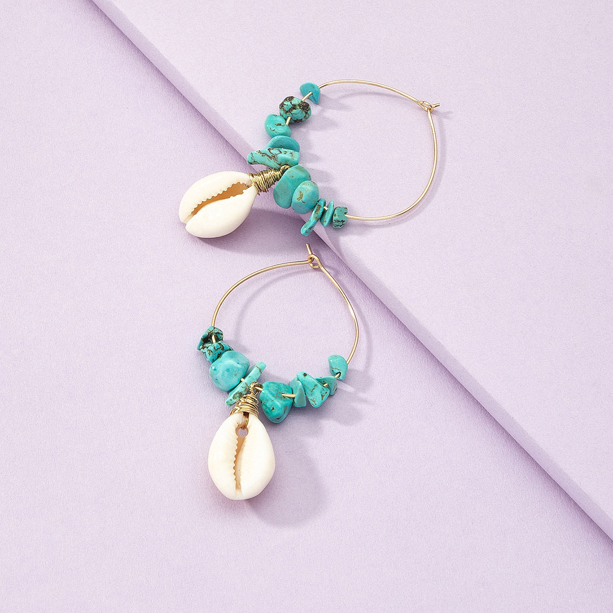 Luxe French Shell Earrings with a Sweet Twist