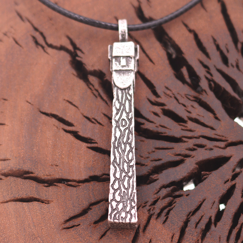 European Odin Amulet Necklace - Men's Retro Silver Totem Pendant