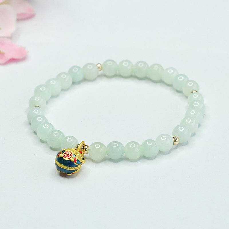 Auspicious Gold Beast Jade Bracelet