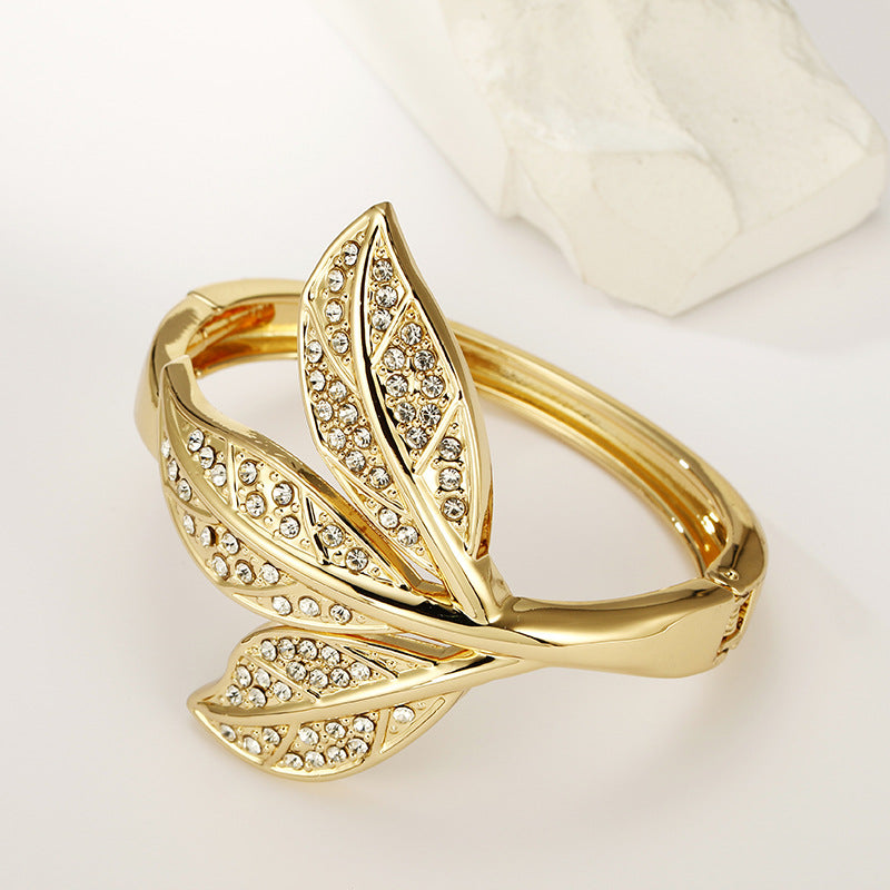 Luxury Leaf Bracelet - Vienna Verve Collection