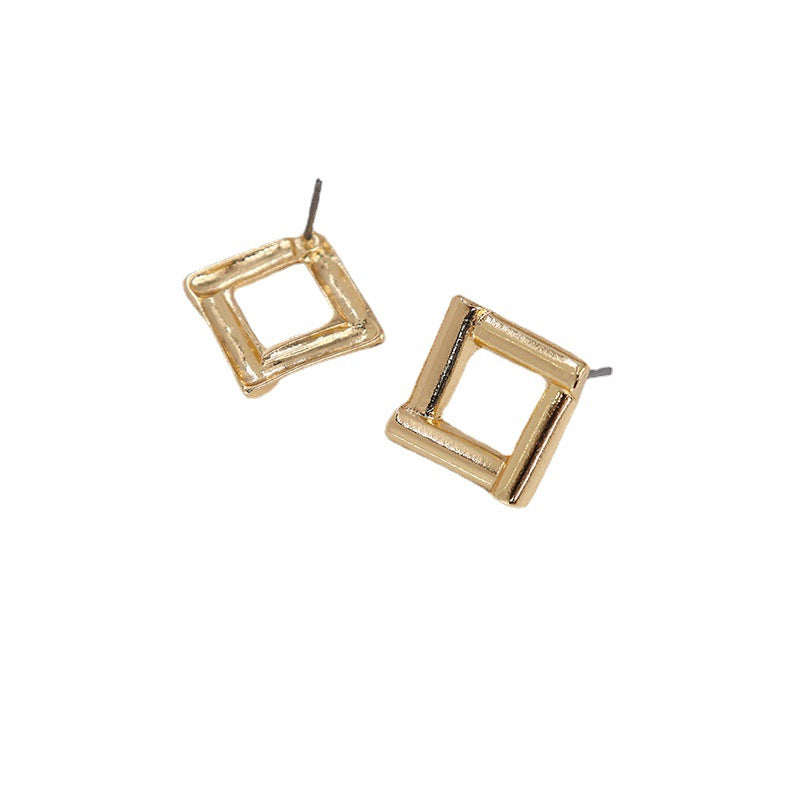 Geometric Alloy Earrings from Japan & South Korea - Online Celebrity Fashion Jewelry