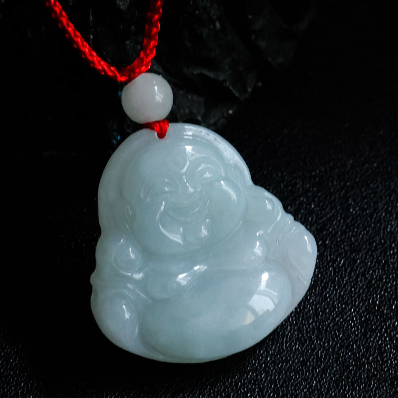 Authentic Natural Jade Pendant, Myanmar Jade Buddha Guanyin