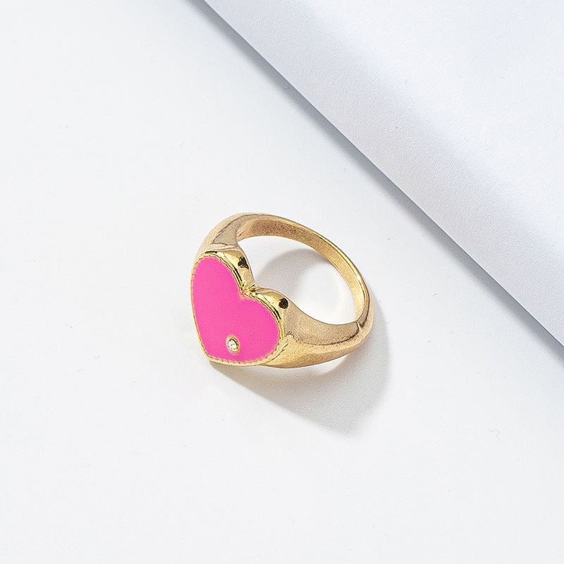 Stylish European and American Summer Jewelry Collection: Unique Love Ring & Instagram-Inspired Cross-Border Ring