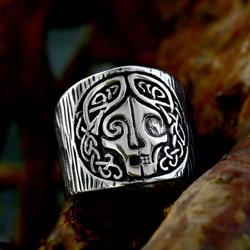 Nordic Viking Celtic Knot Stainless Steel Ring for Men - Titanium Steel Wholesale