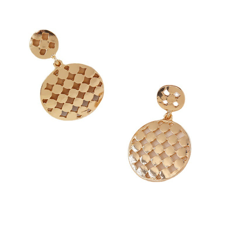 Exaggerated Geometric Circle Earrings - Vienna Verve Collection