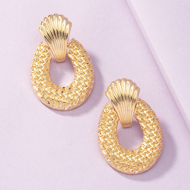 Exaggerated Metal Alloy Earrings Set with Wholesale Summer Vibes