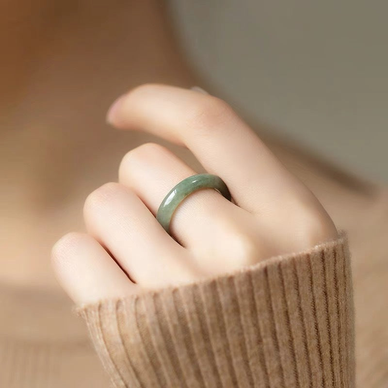 Grade A Authentic Jade Ring - Fortune's Charm Jade Jewelry