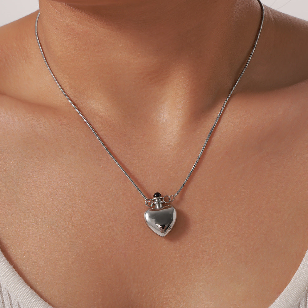 Korean-inspired Love Kettle Glaze Pendant Necklace
