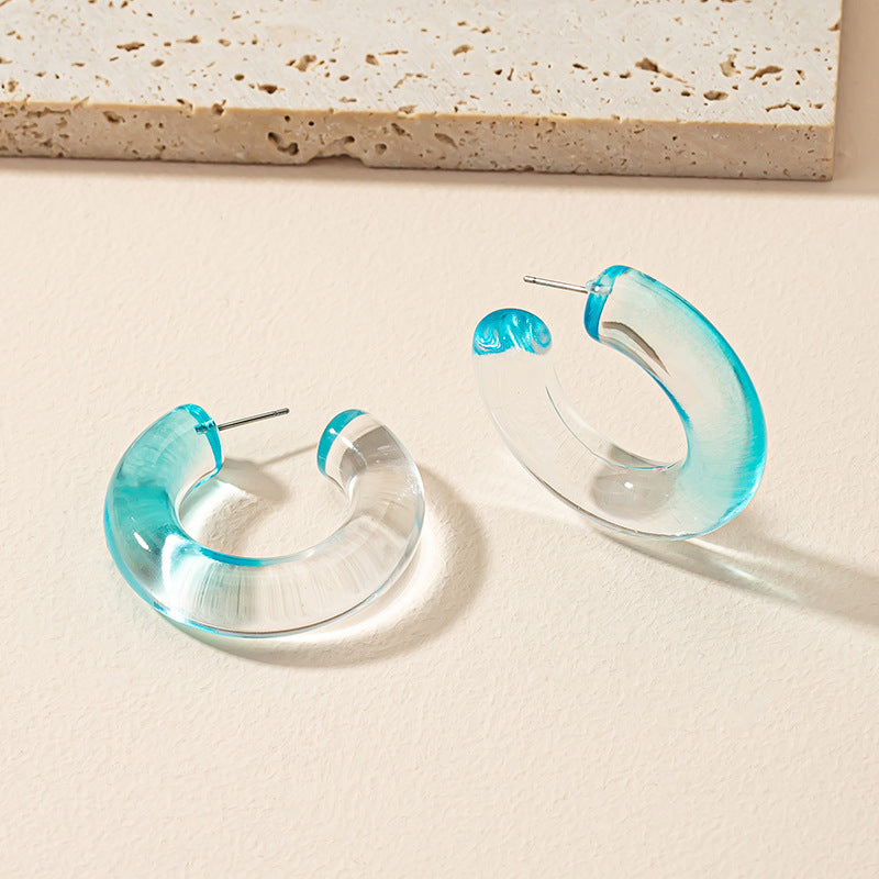 Block Acrylic Earrings - Vienna Verve Collection